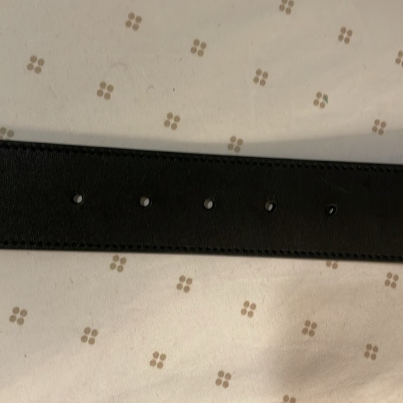 AUTHENTIC GUCCI LEATHER BELT WITH DOUBLE G BUCKLE - Picture 5 of 6